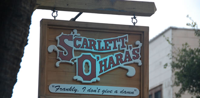Scarlett O'Hara's ist eine urige Kneipe ganz in der Nähe der George Street
